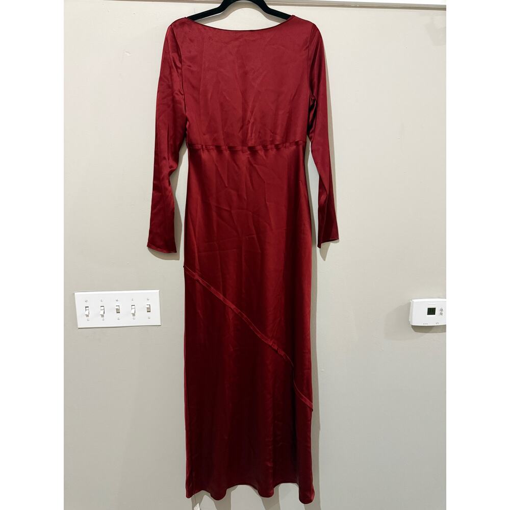 New Reformation Naila Satin Maxi Dress - Picture 3 of 6
